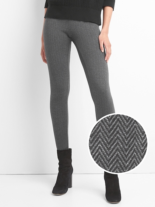 Image number 1 showing, Herringbone leggings