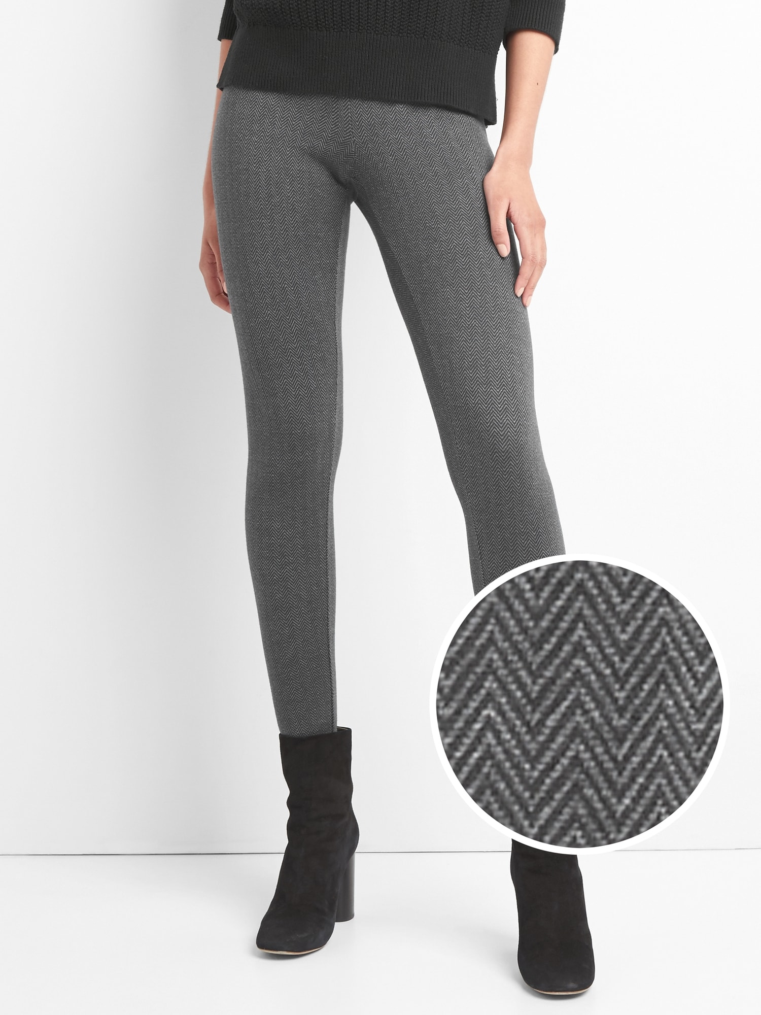 Herringbone Leggings - Two Tone