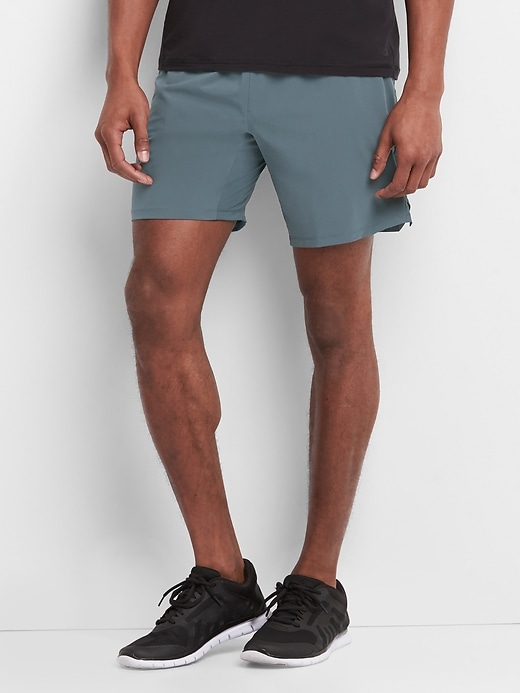 View large product image 1 of 1. GapFit 7" Drill Trainer Shorts