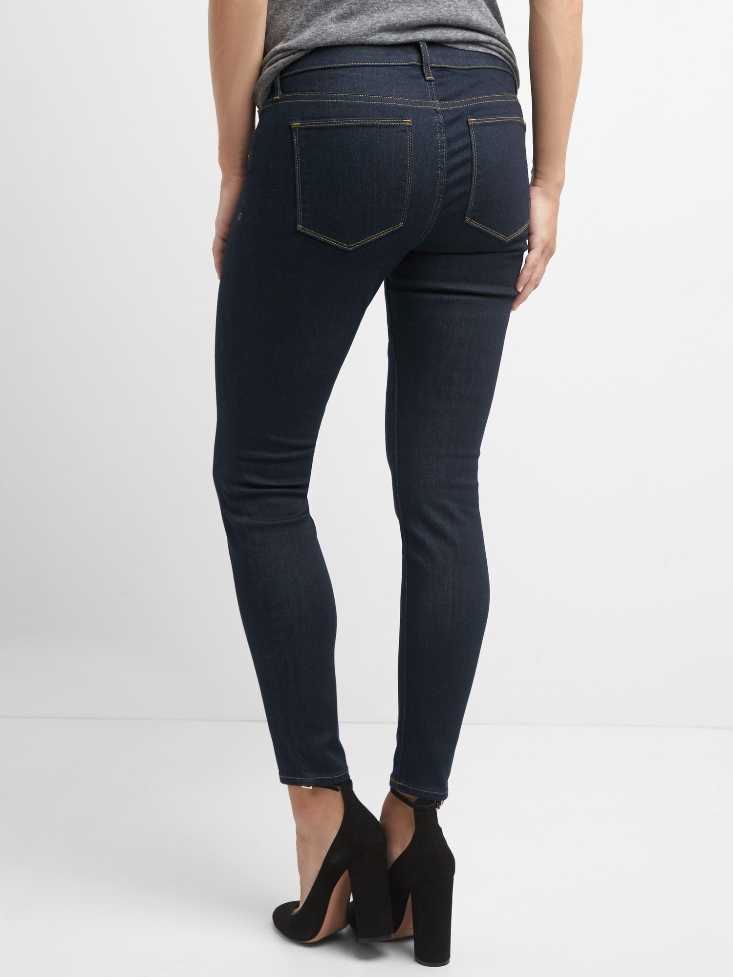 Maternity Inset Panel True Skinny Jeans Gap