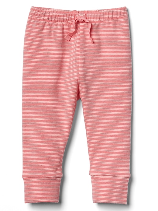 View large product image 1 of 1. Stripe soft terry pants