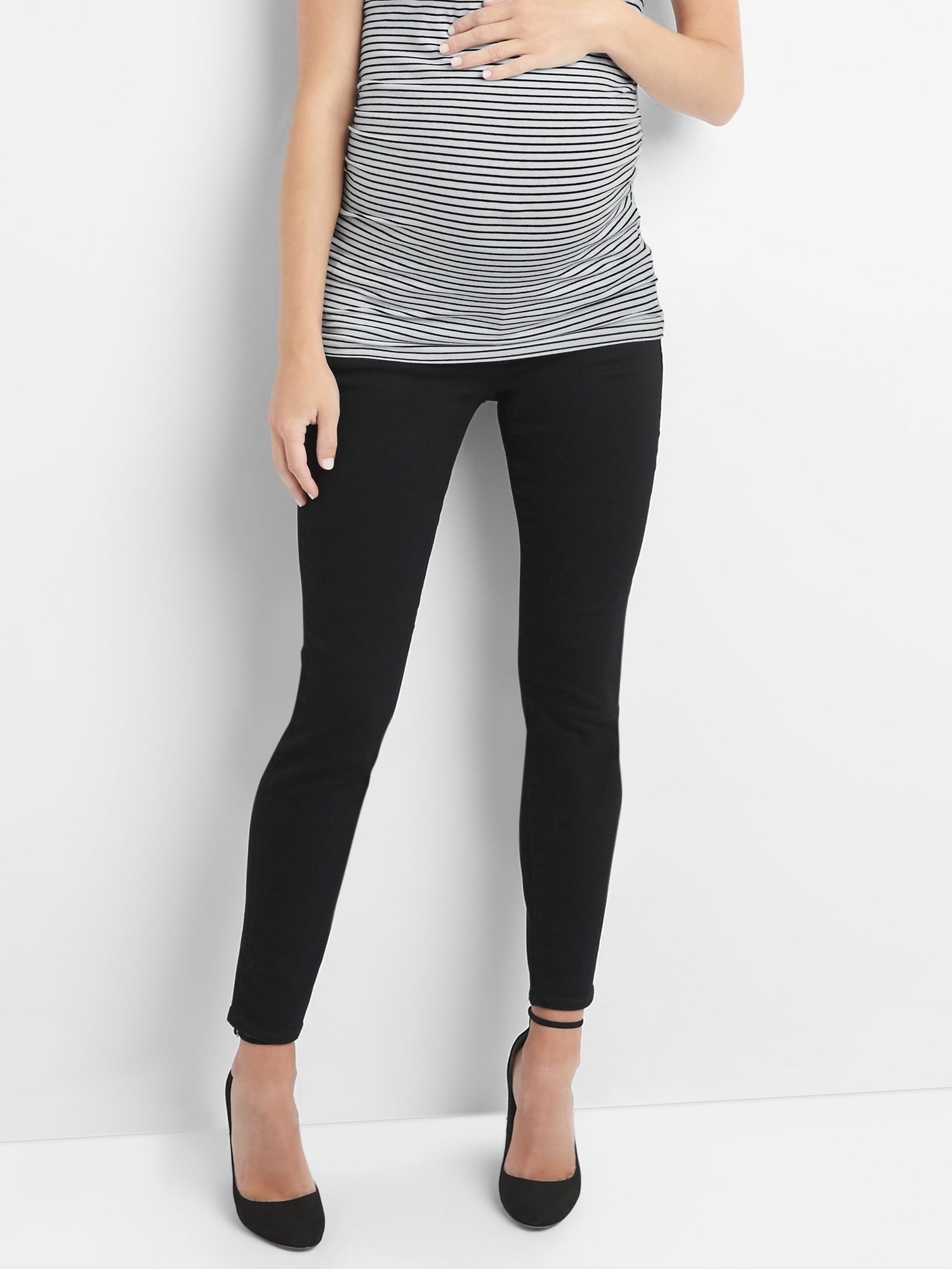 Maternity Demi Panel True Skinny Jeans Gap