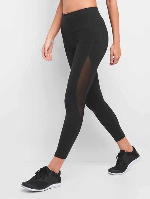 Image number 3 showing, GFast High Rise Blackout Leggings with Mesh Detail