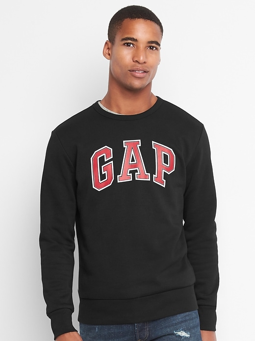 Image number 1 showing, Logo fleece crewneck sweatshirt