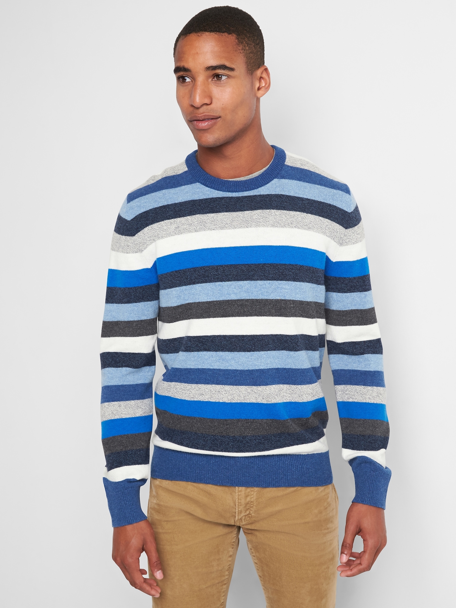 Gap dissuaded Crazy Stripe Crewneck