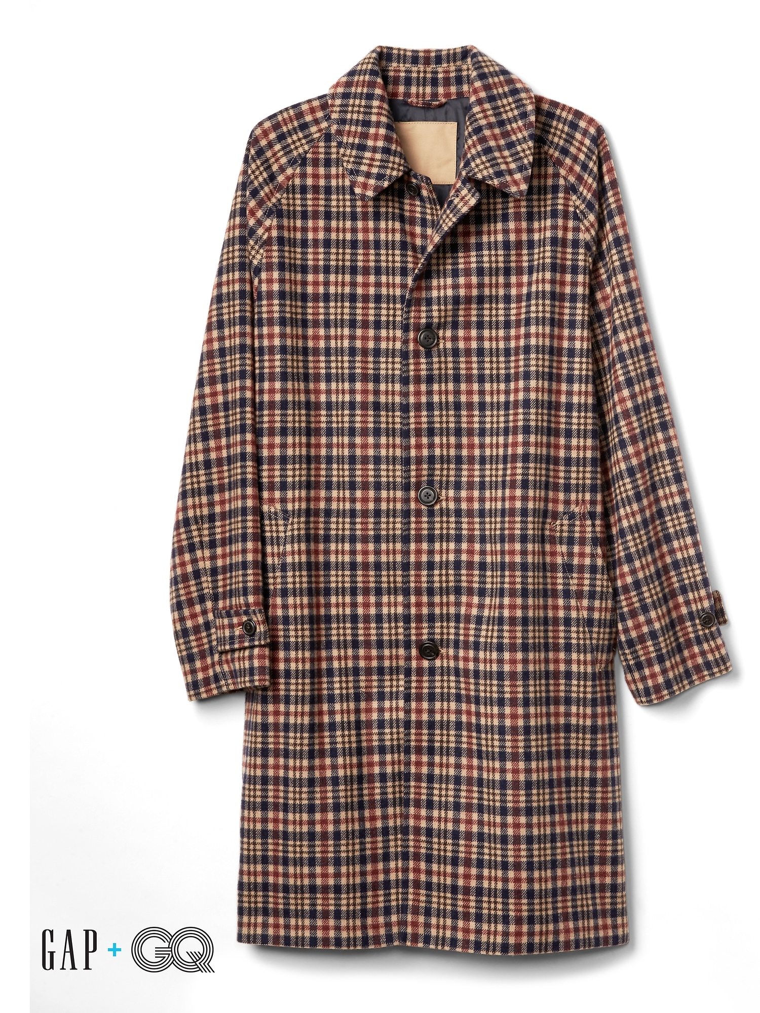 Gap plaid coat deals