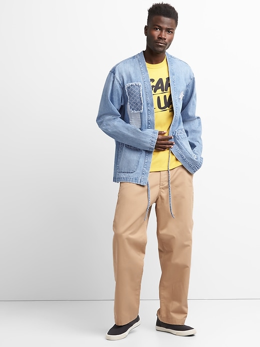 ユナイテッドアローズ GAP キモノジャケット 刺子デニム Gap + GQ UA denim kimono jacket | Gap