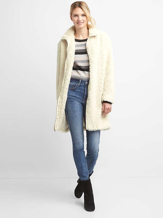Image number 3 showing, Sherpa coat
