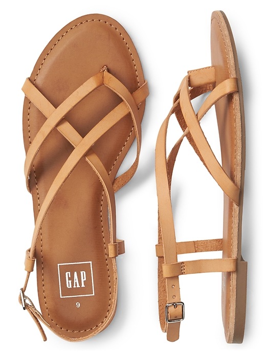 Image number 2 showing, Strappy Flat Sandals