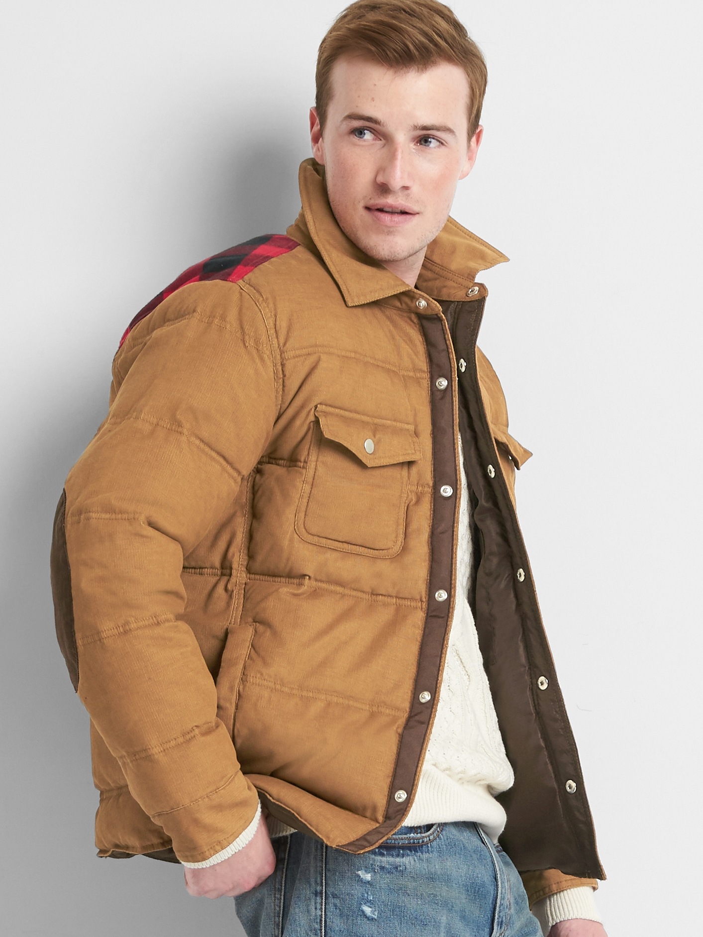 Gap corduroy puffer jacket Clearance
