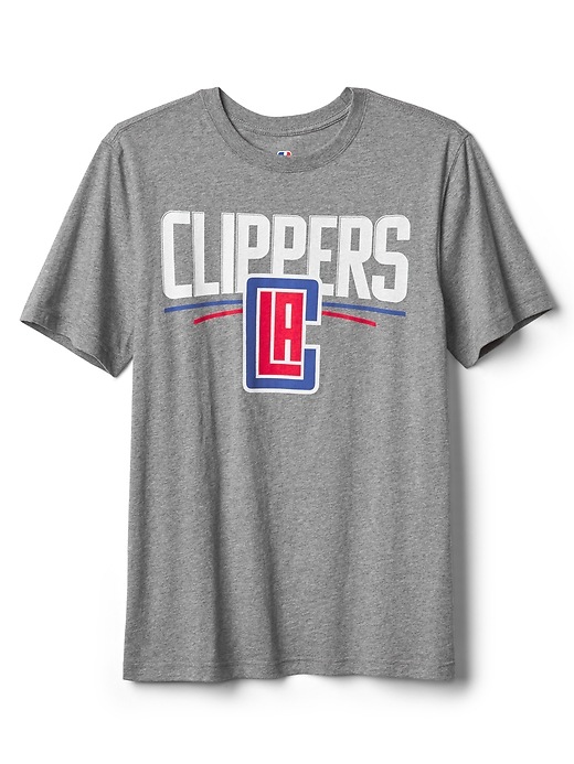 1 of 8 showing, with the color la clippers of product NBA graphic tee
