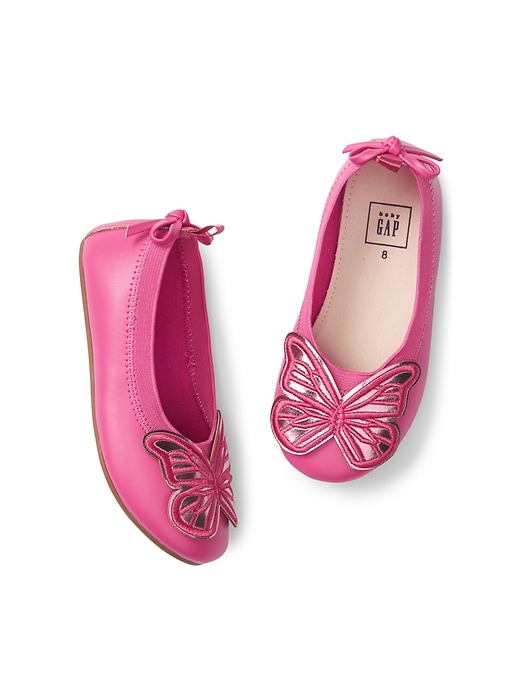 View large product image 1 of 1. Butterfly ballet flats