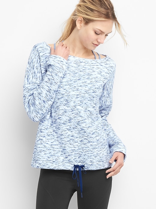 View large product image 1 of 6. GapFit quilted crinkle pullover