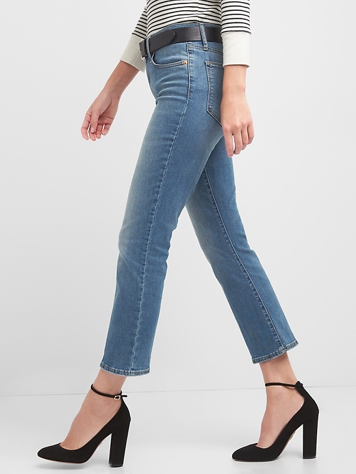 Image number 6 showing, Washwell High Rise Crop Kick Jeans