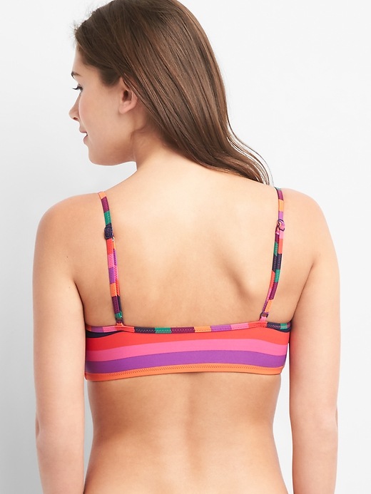 Image number 2 showing, Stripe Bralette Bikini Top