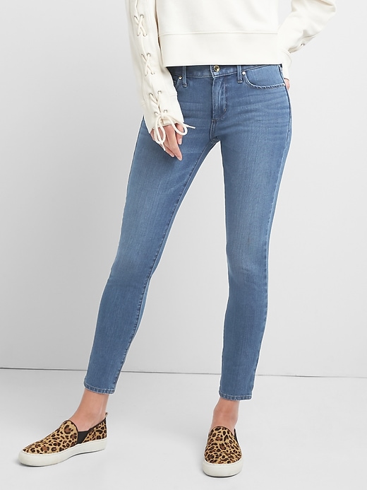 Image number 1 showing, Mid Rise True Skinny Jeans in Super Slimming