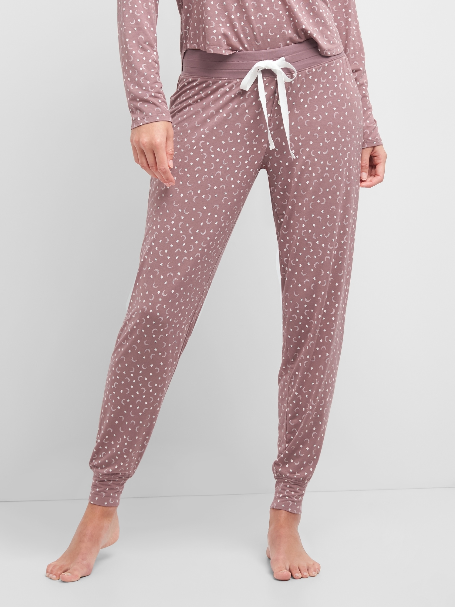 Gap print joggers clearance in modal