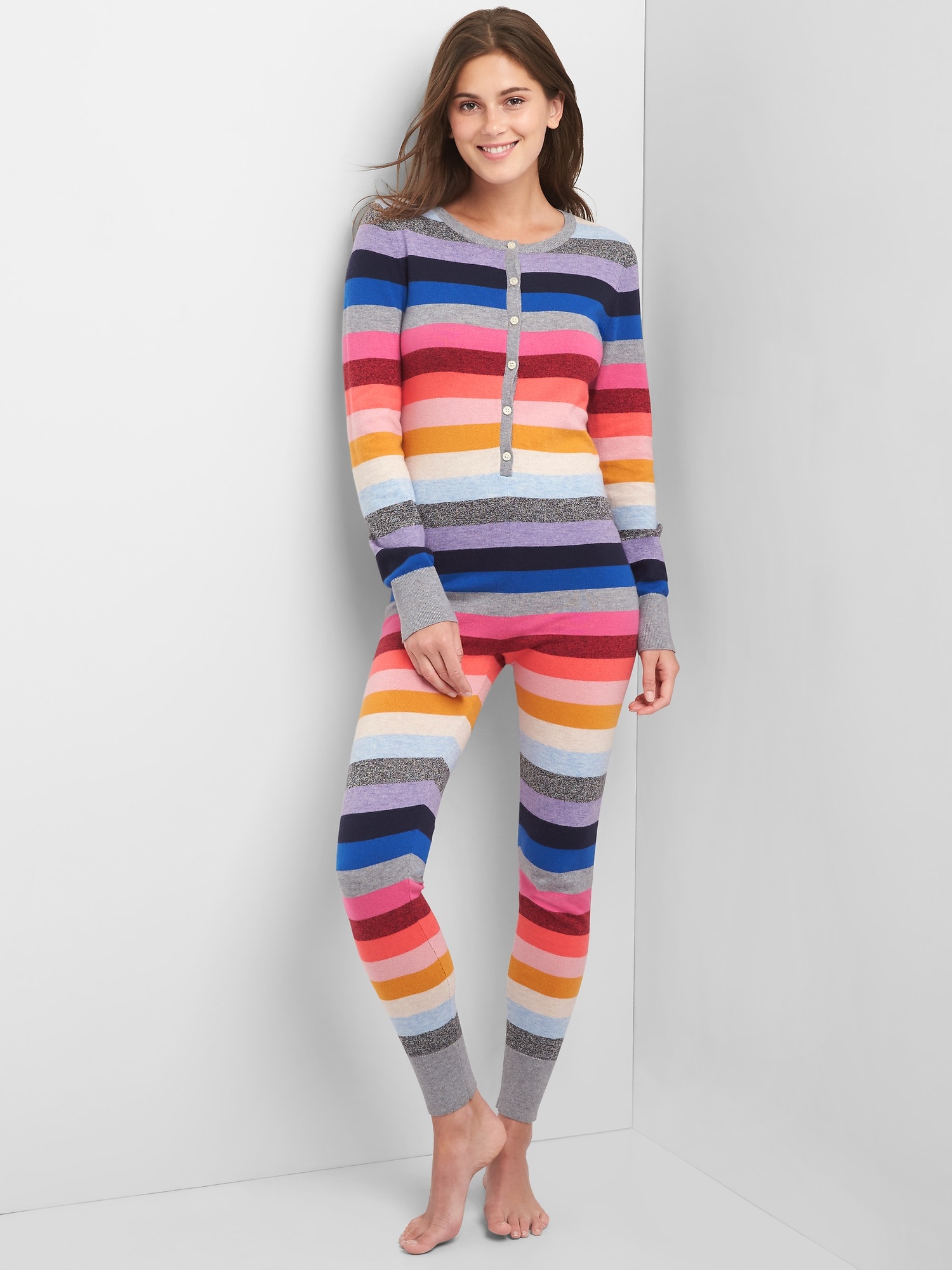 Gap Crazy stripe union suit