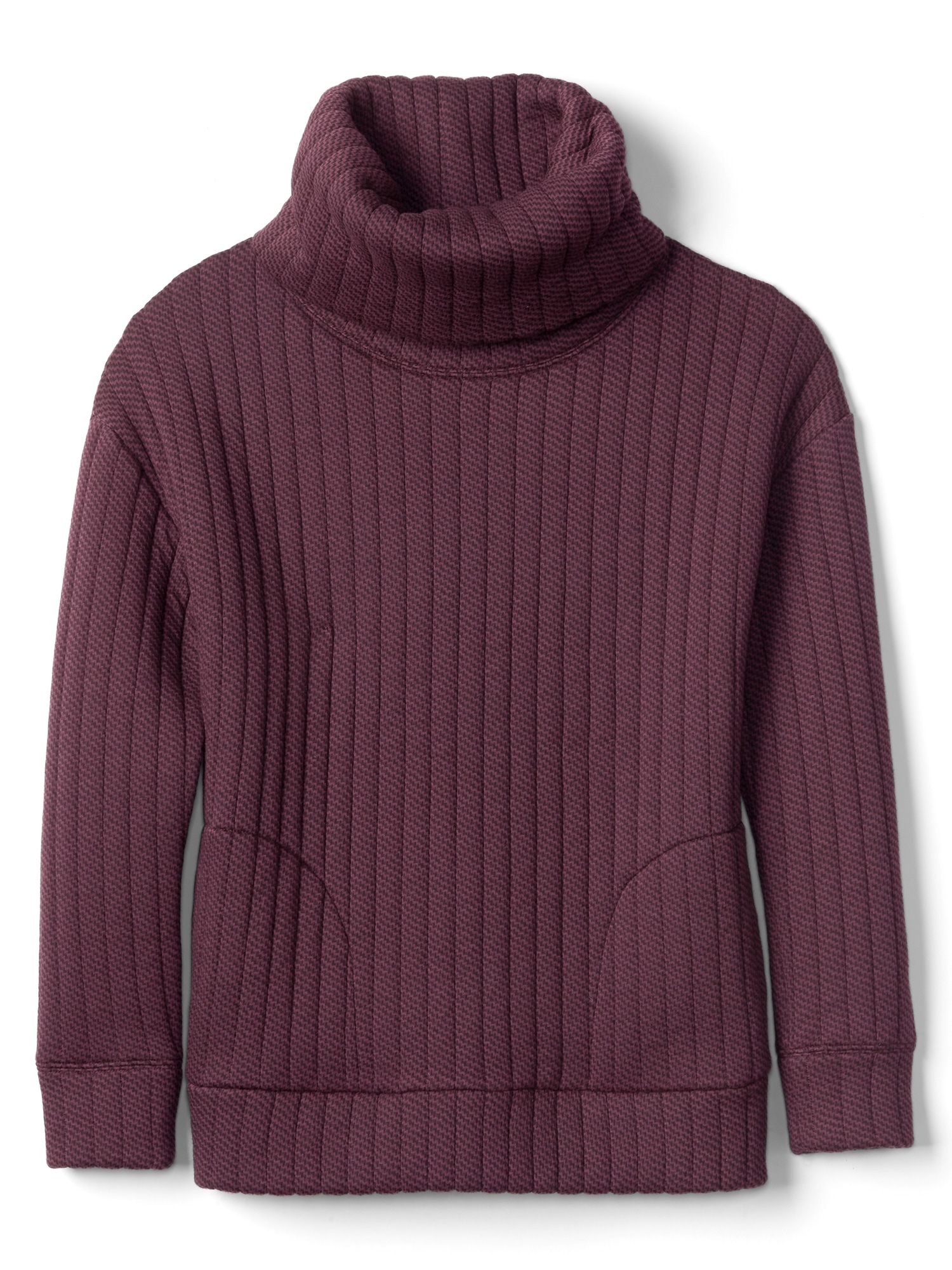 GapFit gWarm cable quilt turtleneck Gap