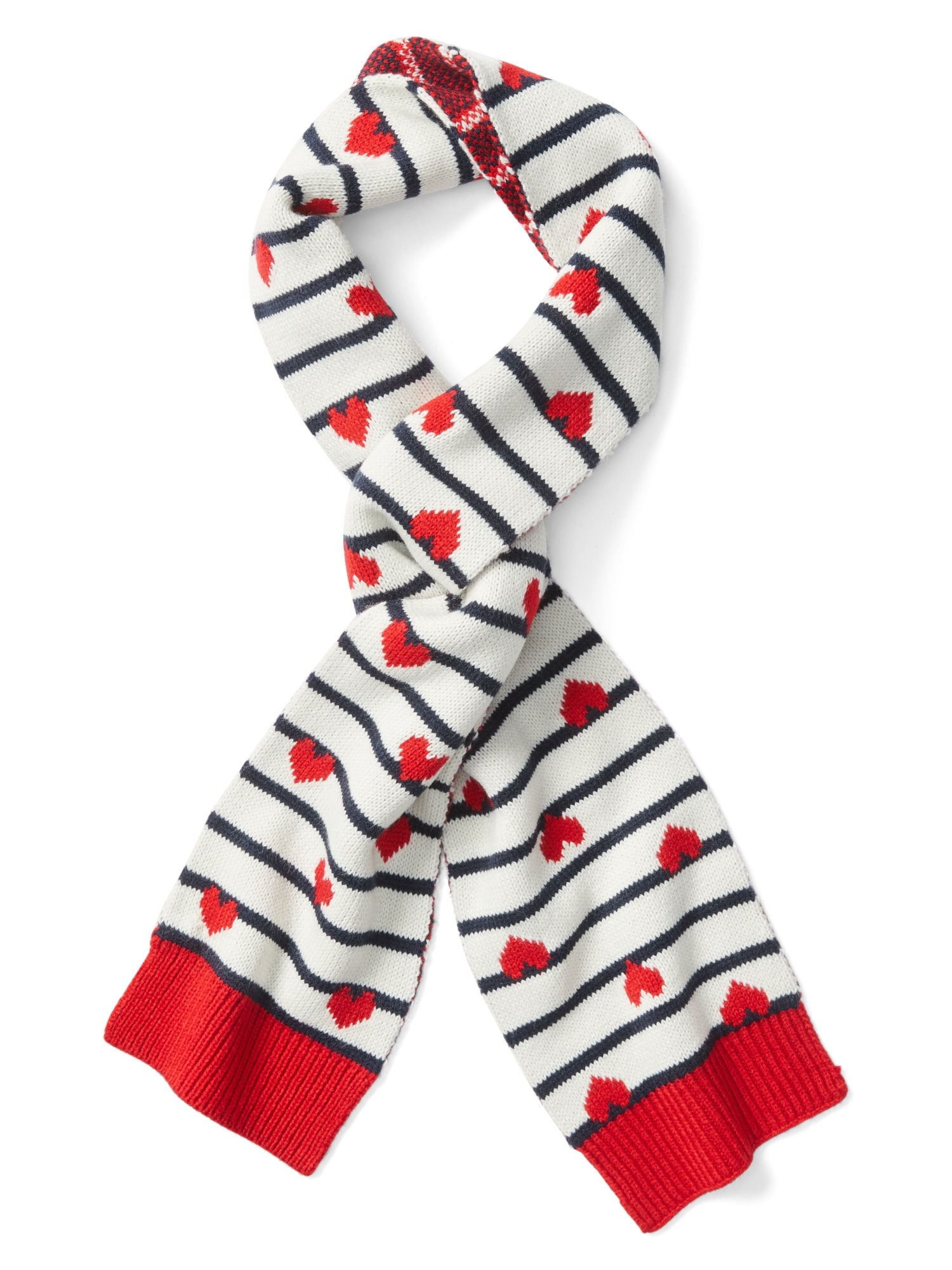 Heart and stripe scarf Gap
