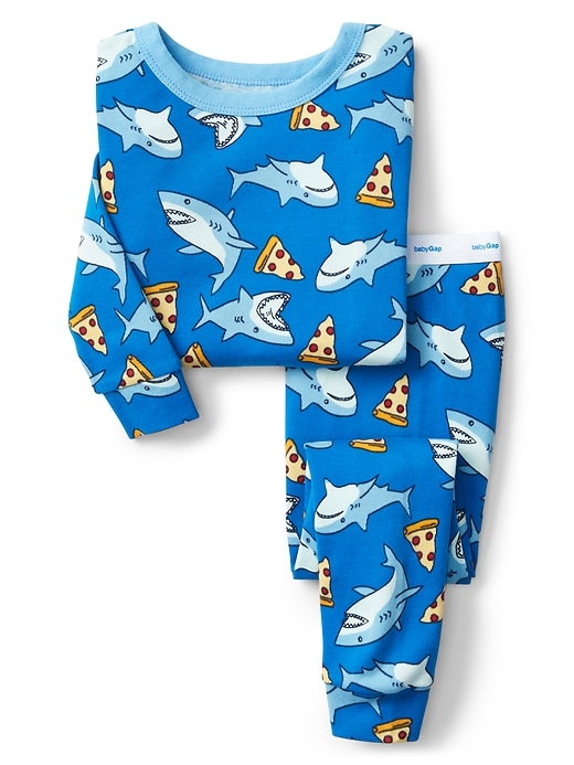 Image number 1 showing, Shark Pizza PJ Set