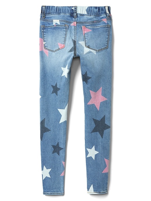 Image number 3 showing, Kids Star Print Jeggings with Stretch