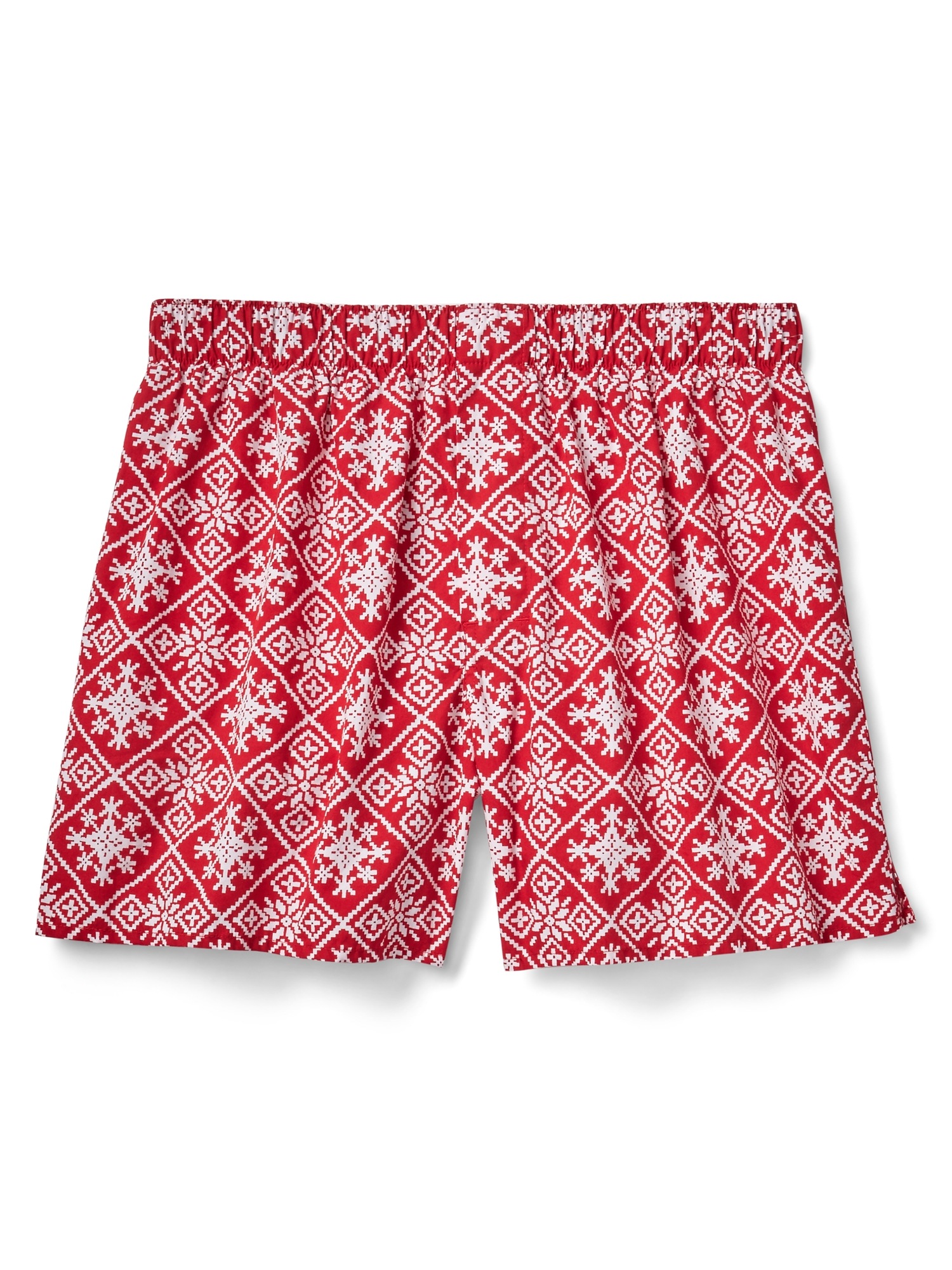 Holiday print boxers (4") Gap