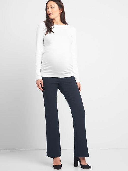 Image number 4 showing, Maternity Full Panel Baby Boot Trousers