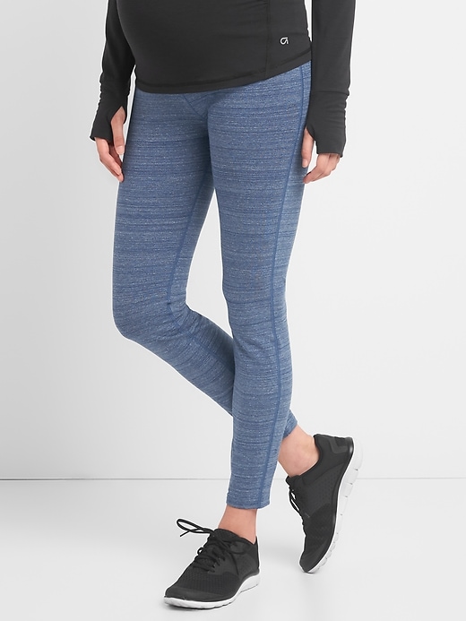 Maternity GapFit Full Panel Full Length Leggings in Performance Cotton Gap