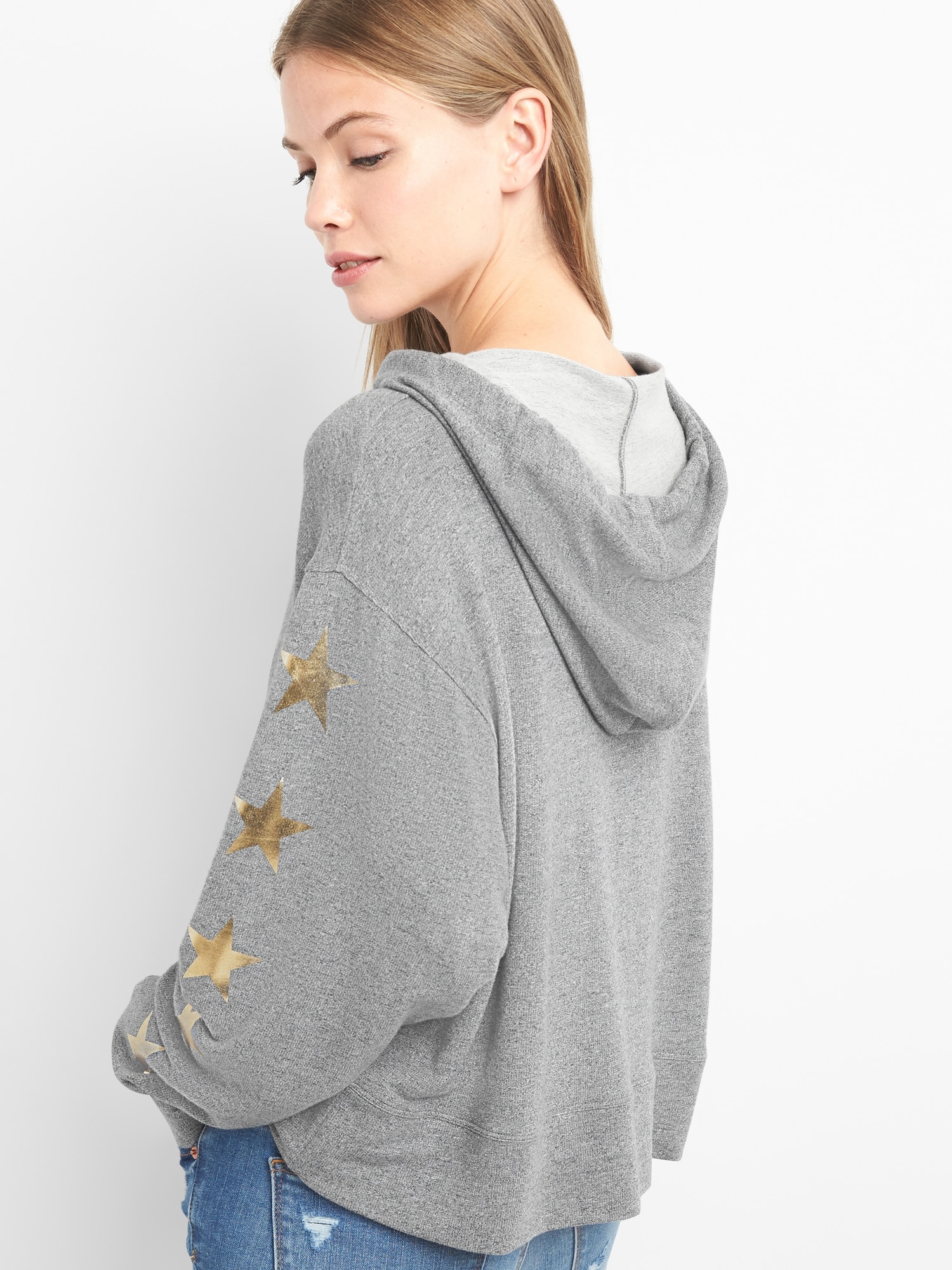 Starsleeve pullover hoodie Gap