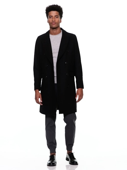 Wool blend coat gap sale