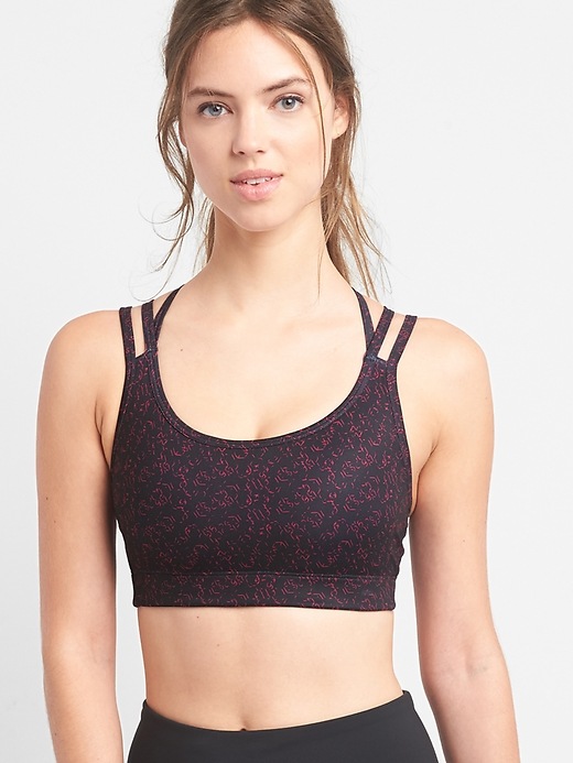 GapFit Medium Impact Strappy Sports Bra Gap