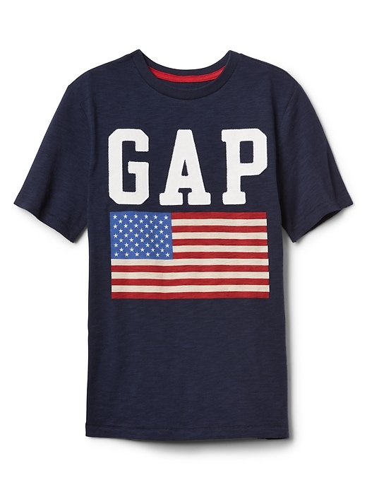 View large product image 1 of 1. Flag Graphic T-Shirt