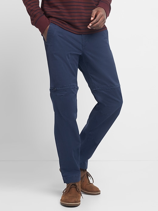 View large product image 1 of 1. Zip-Off Khakis in Slim Fit with GapFlex