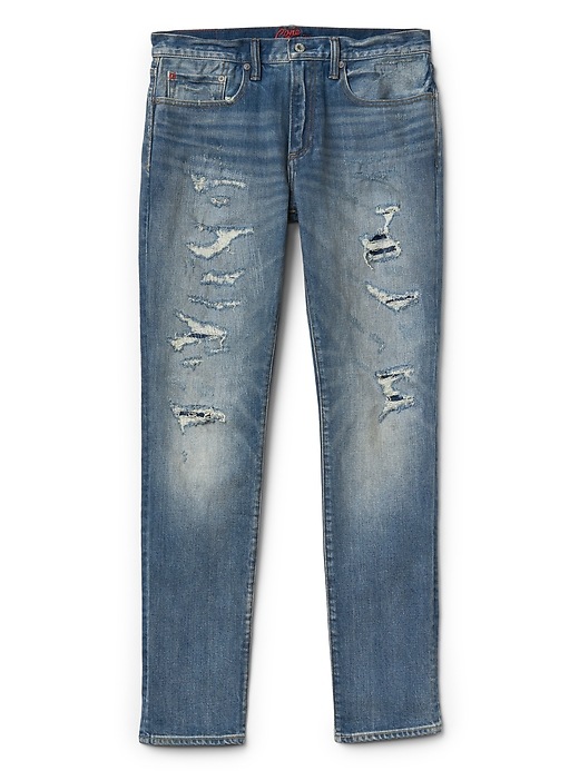 Image number 6 showing, Cone Denim&#174 Destructed Jeans in Skinny Fit with GapFlex