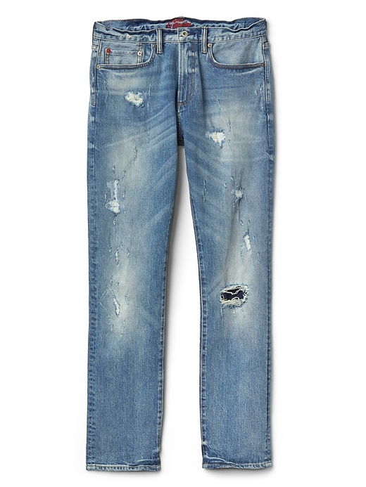 Image number 6 showing, Cone Denim&#174 Destructed Jeans in Slim Fit with GapFlex