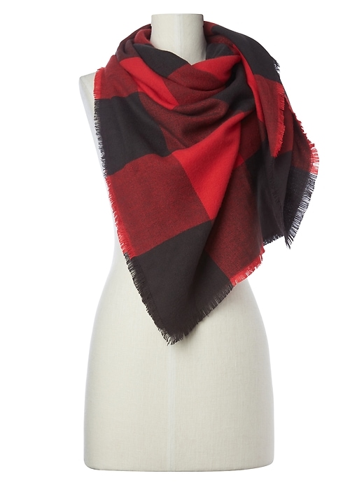 View large product image 1 of 2. Cozy oversized buffalo scarf