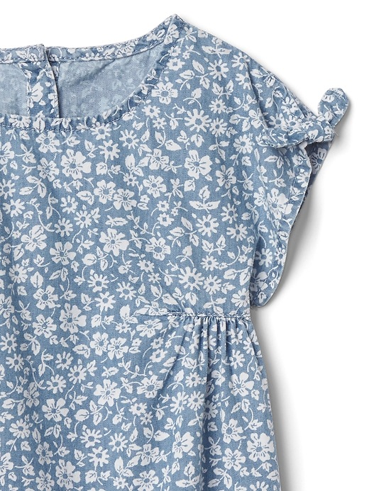 white christmas dresses Baby Gap Floral Star Pattern Denim Dress – Sweet Pea & Teddy main image 1
