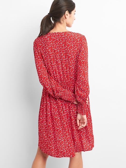 Floral V-Neck Swing Dress | Gap