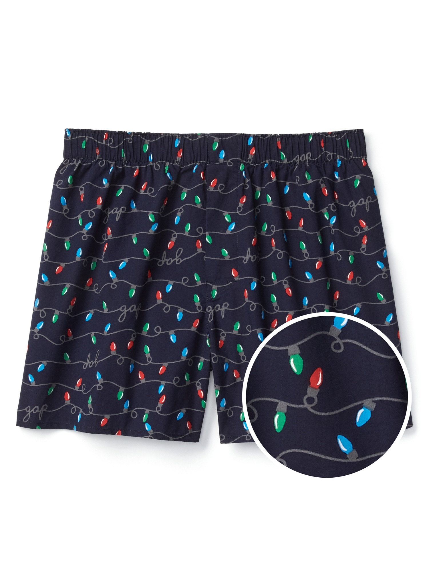 Holiday print boxers (4") Gap