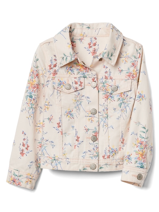 Image number 1 showing, Floral Denim Jacket