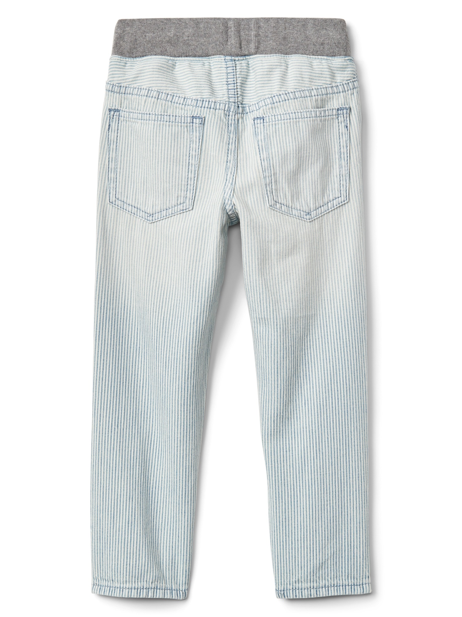 Railroad Stripe Slim Jeans