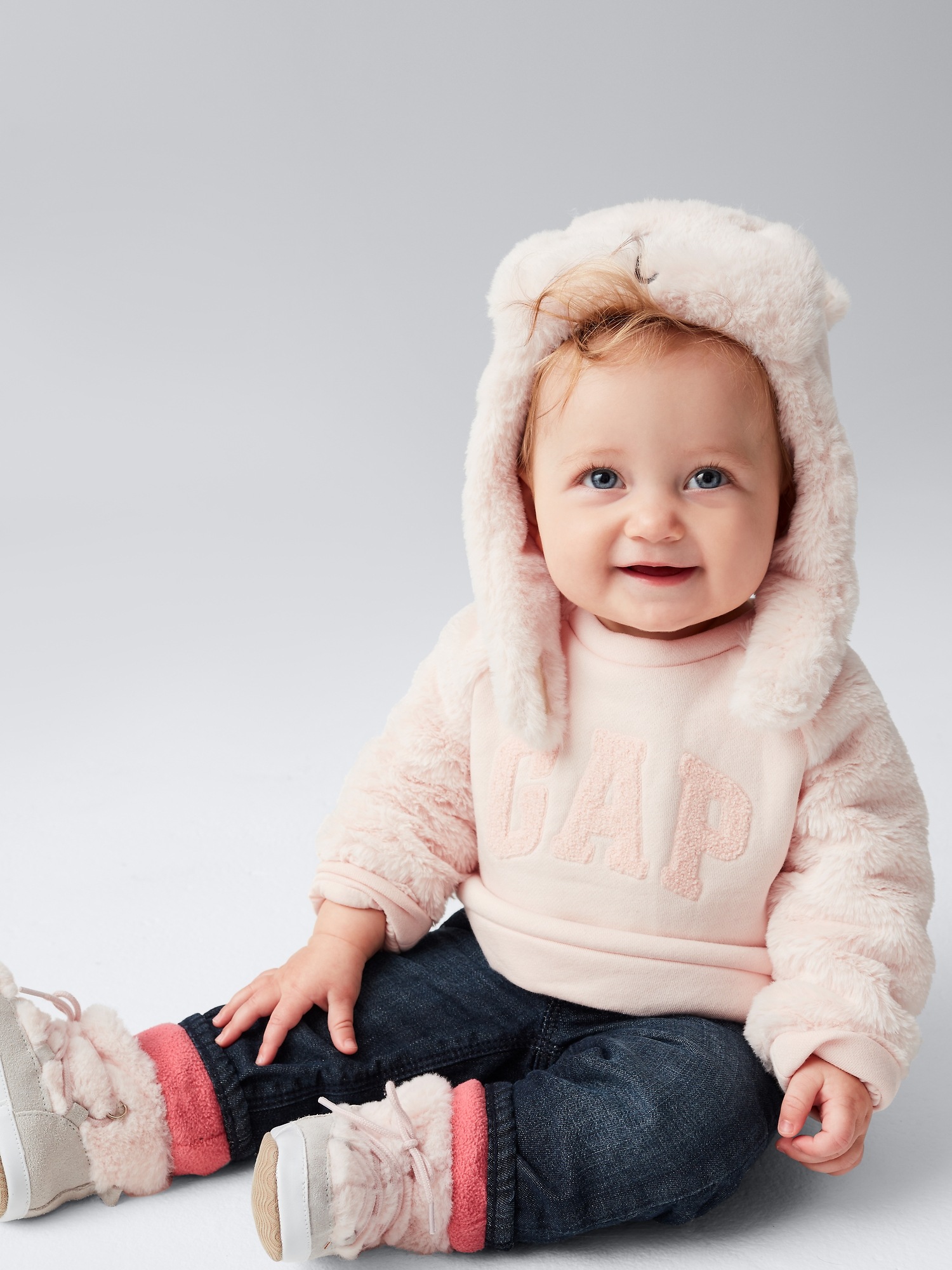 FleeceLined Straight Jeans Gap