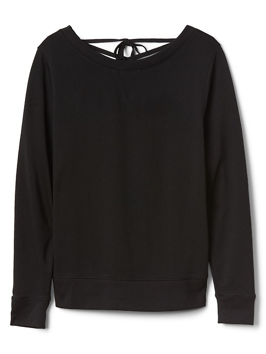 Image number 6 showing, Lace-Up Back Pullover Sweatshirt