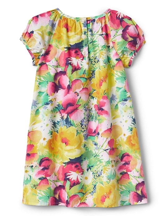 Image number 2 showing, Floral Smocked Bib Dress