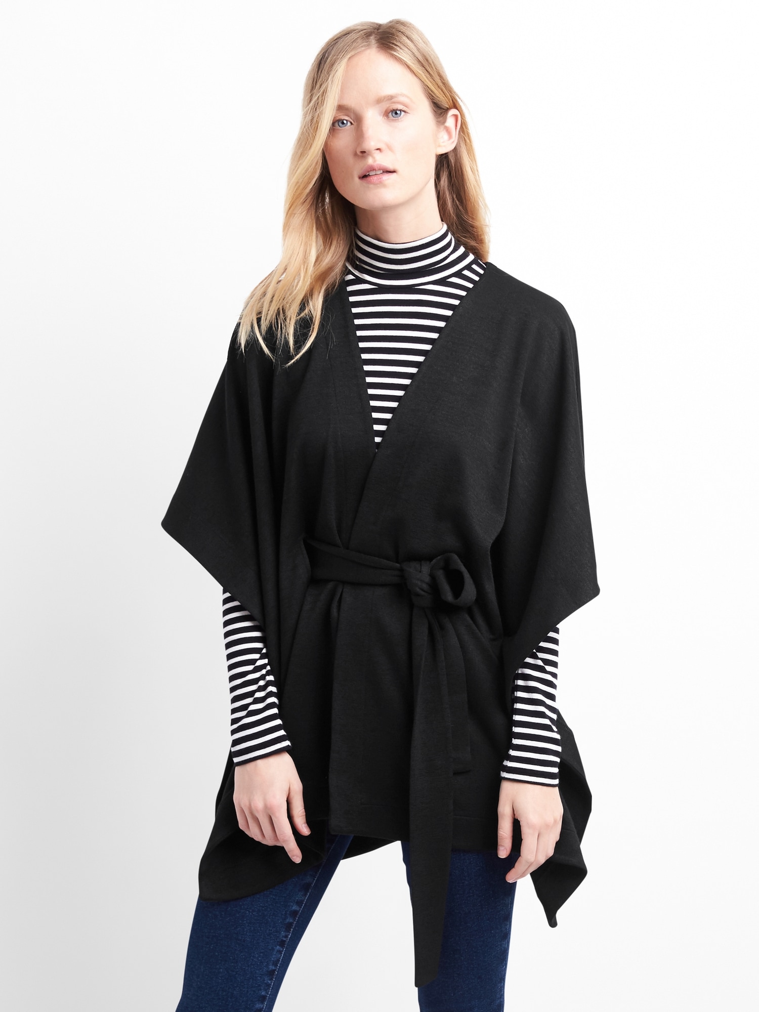 Marled tie-waist poncho | Gap Marled tie-waist poncho | Gap