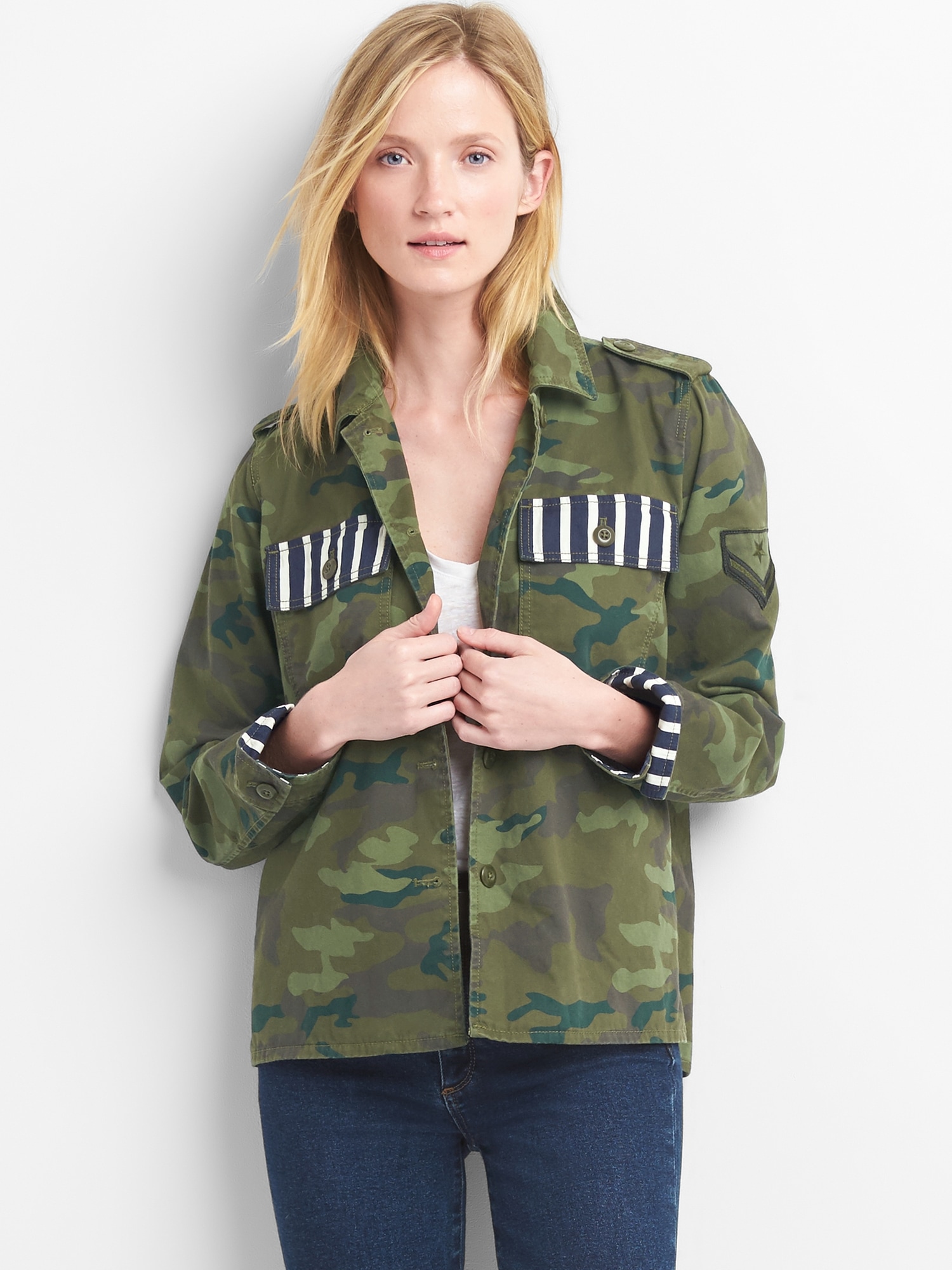 Camo utility jacket