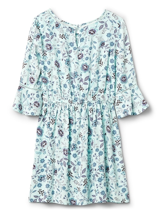 Image number 3 showing, Floral flutter sleeve dress