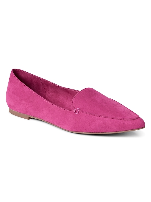 Image number 4 showing, Leather pointed loafers