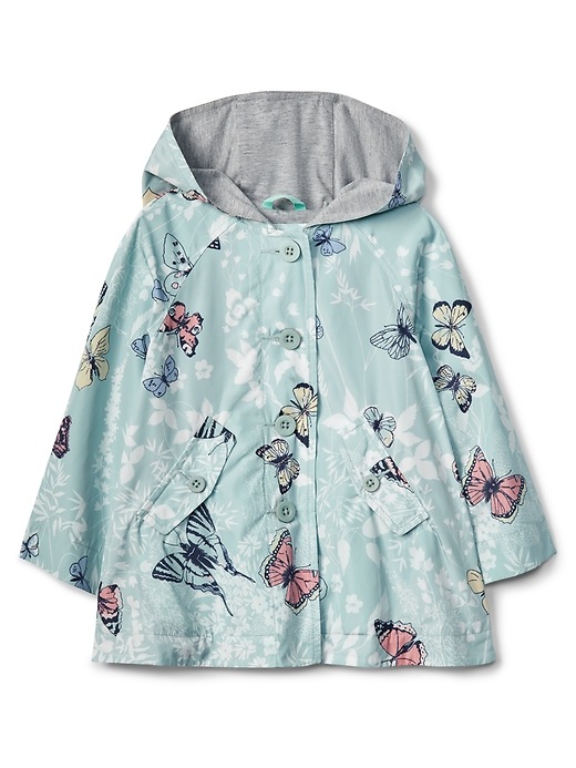Image number 1 showing, Butterfly Rain Poncho